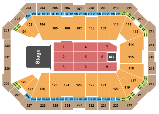Dickies Arena Jingle Ball Seating Chart